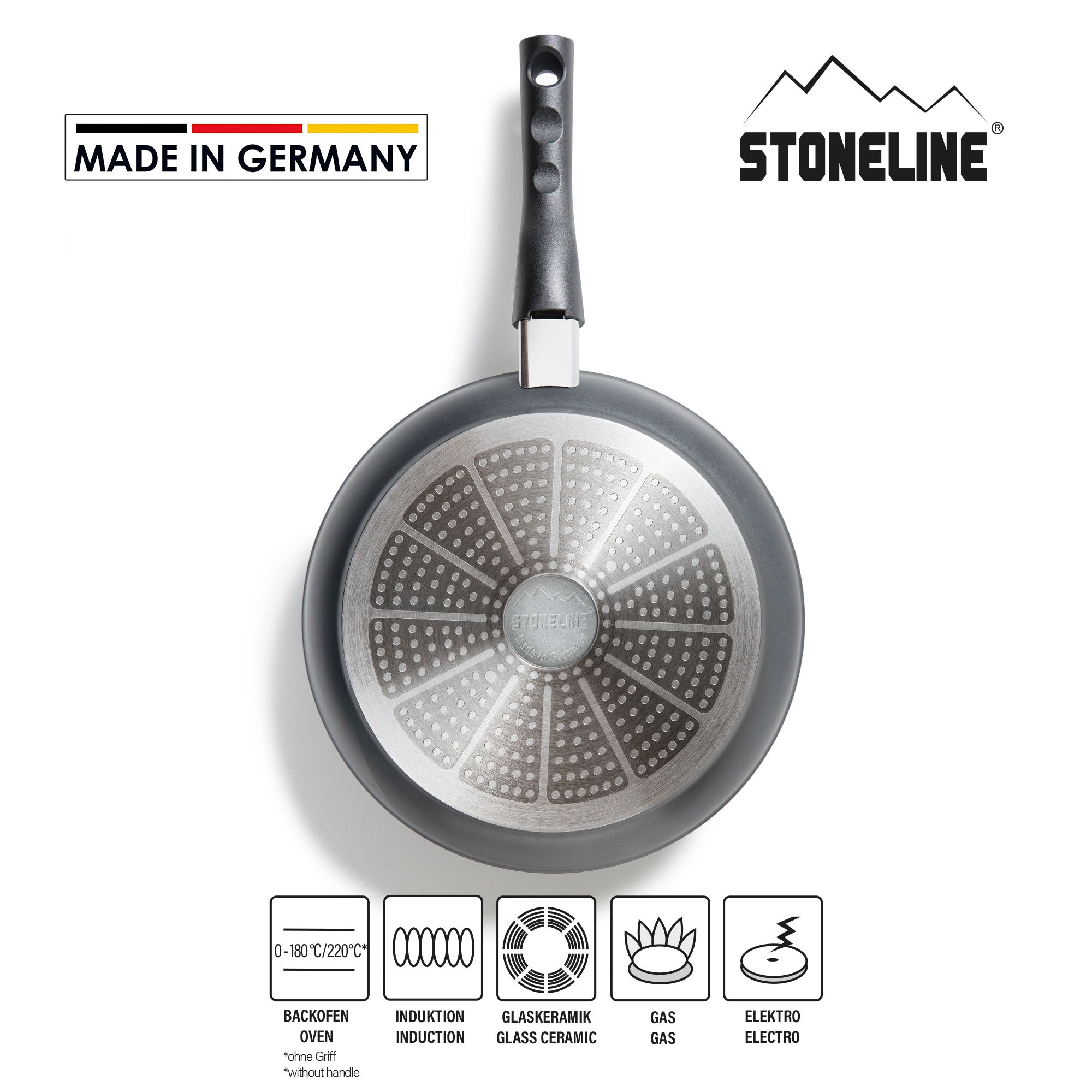 FLEX Sauteuse 28 cm, avec poignée amovible, Made in Germany Stoneline - Mathon - 2