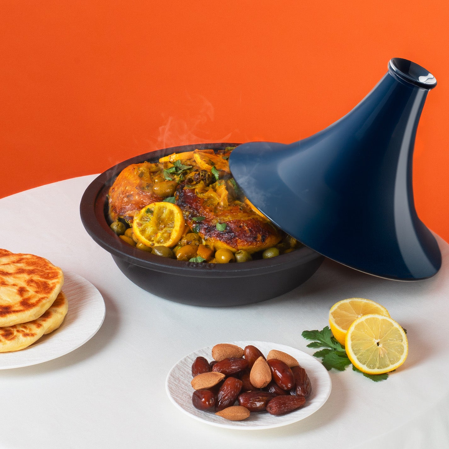 Tajine en fonte 29cm bleu - TINGHIR La Fonderie - Mathon - 6