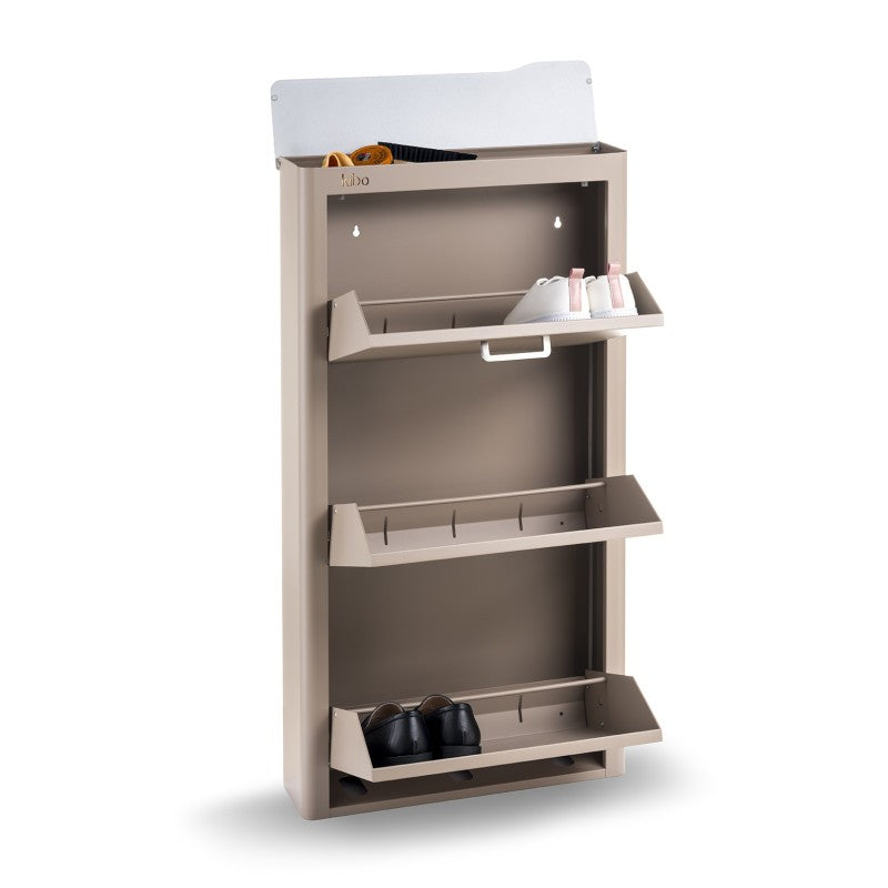 Meuble à chaussures KIBO 3 Compartiments, couleur Sable Don Hierro - Mathon - 4