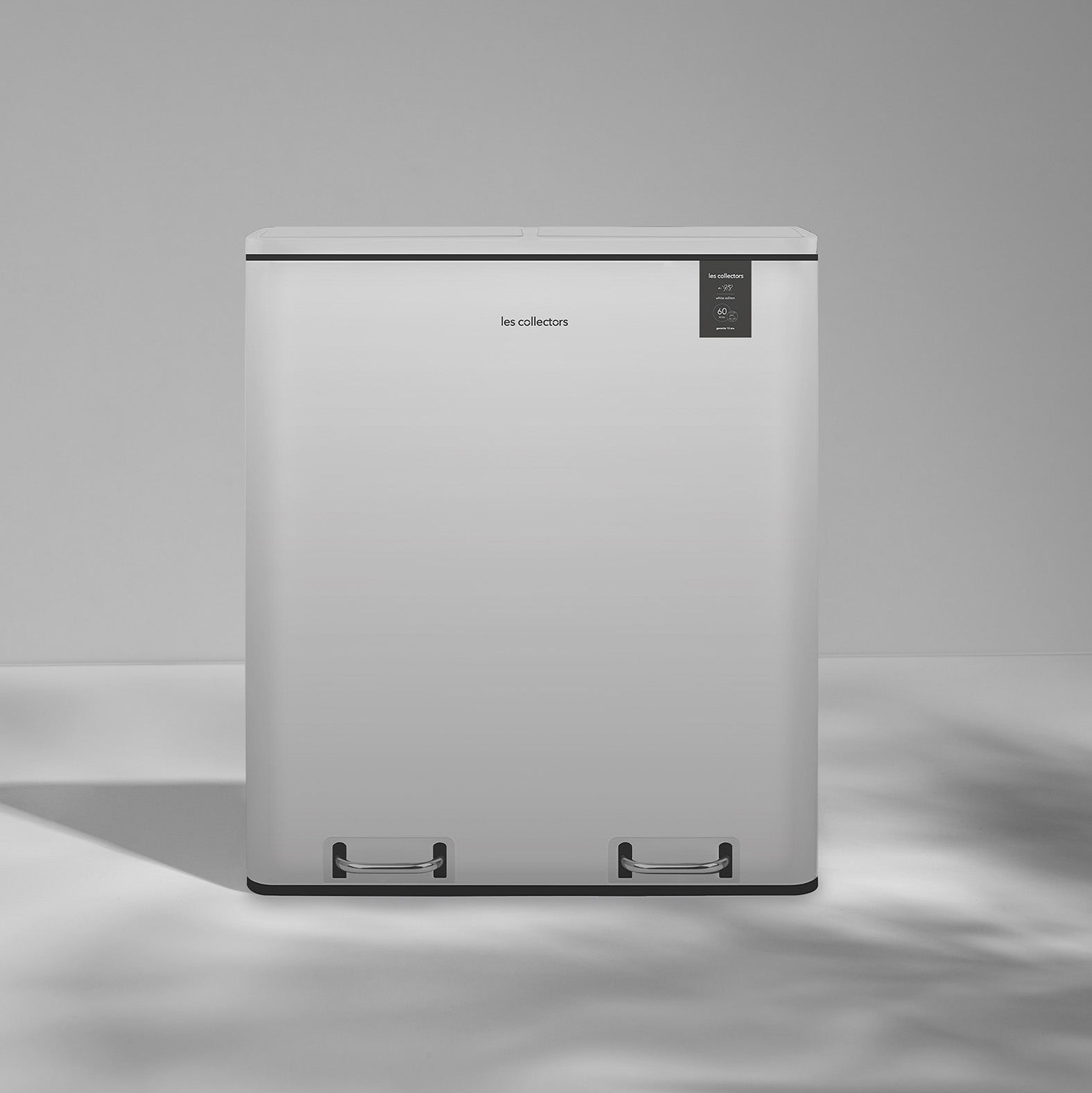 Poubelle de tri à pédale 2 x 30L, white edition - N°918 Les Collectors - Mathon - 5