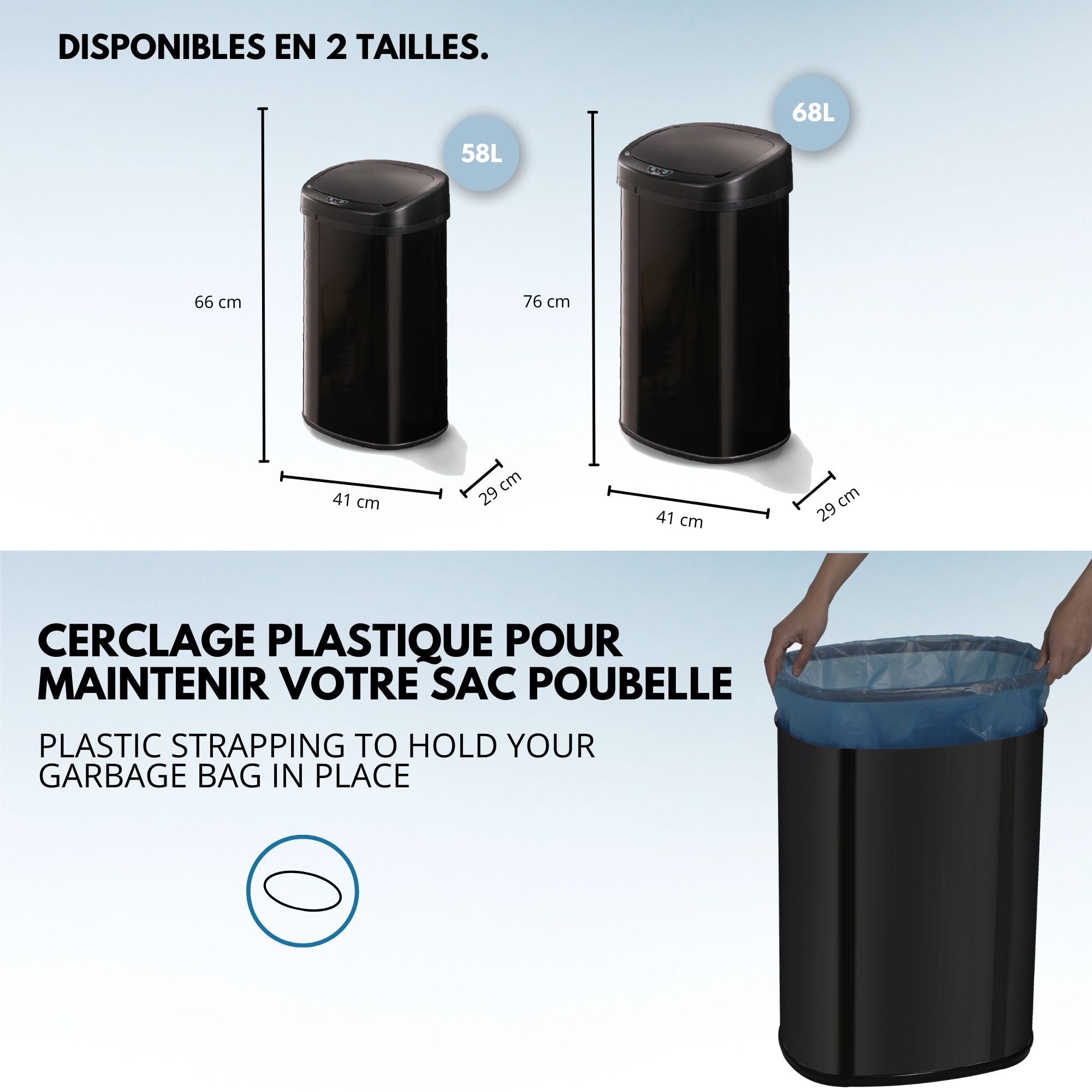 Poubelle de cuisine automatique majestic 58L Kitchen Move - Mathon - 6