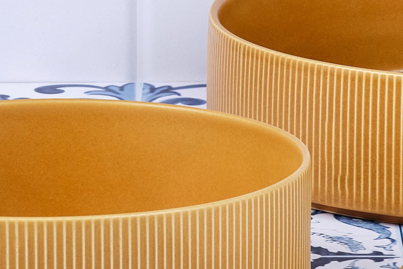 Saladier SCANDI Ø21,5cm et Ø27,5cm - 2 pièces - Ocre Björn - Mathon - 6