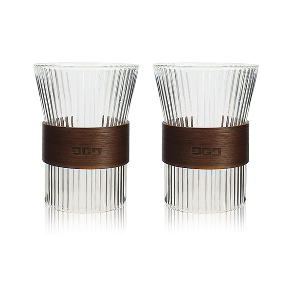 Set de 2 tasses Karl en verre borosilicate 325 ml Ogo - Mathon