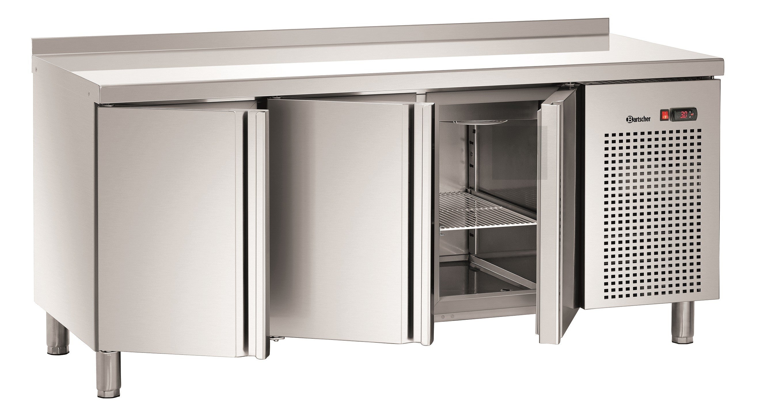 Table réfrigérée positive - Inox 3 portes - Bartscher - Mathon - 1