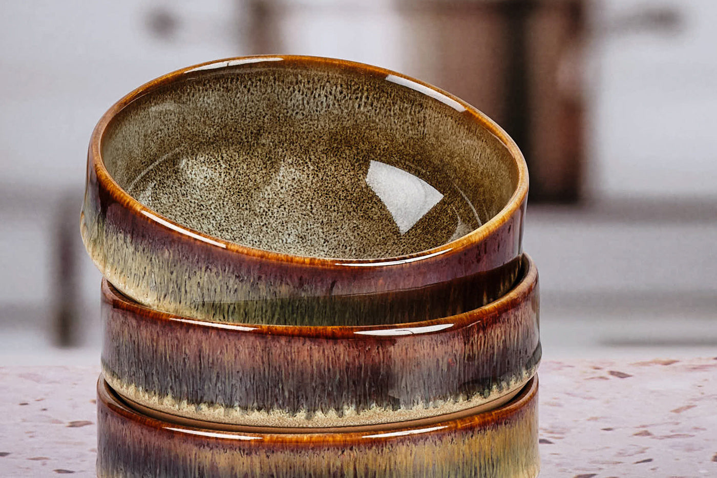 Lot de 36 set complet en grès marron D Björn - Mathon - 5