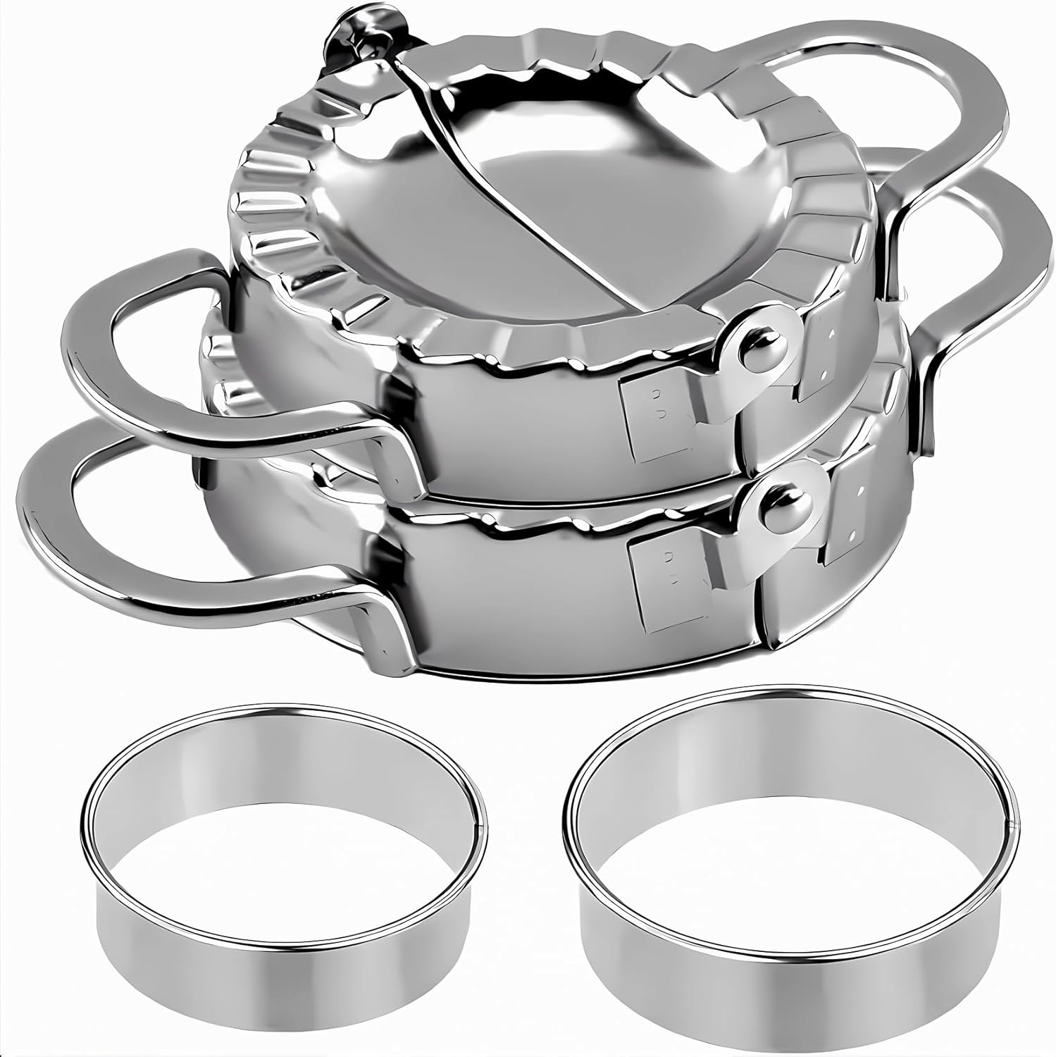 4 Moules Ravioli en Acier Inoxydable Vendos85 - Mathon