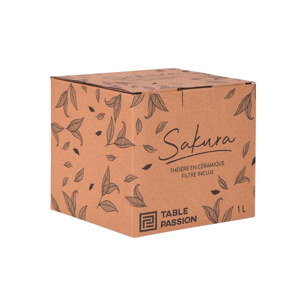 Théière avec filtre Sakura noire 1L Table passion - Mathon - 4