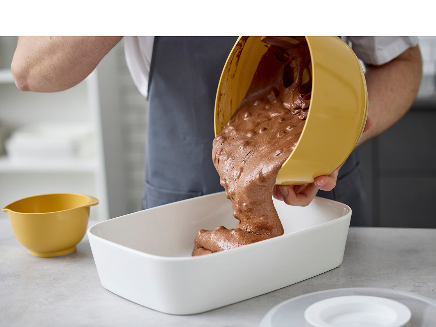 Plat à four MODULA en porcelaine Blanc Rosti - Mathon - 10