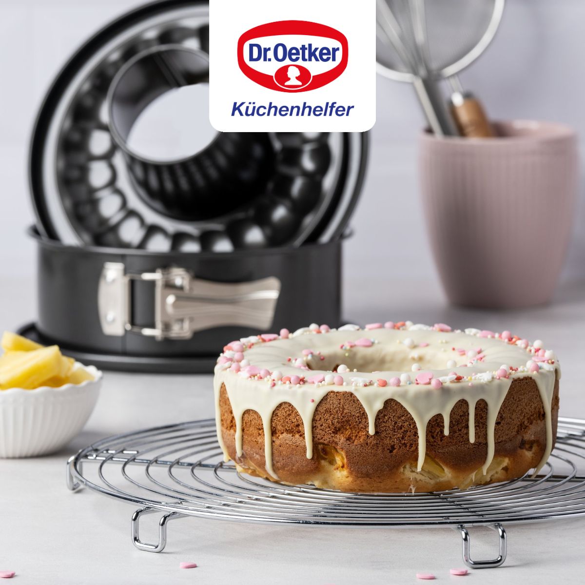 Moule à manqué à charnière avec fond à savarin 20 cm Dr Oetker Back Freude Dr. Oetker - Mathon - 6