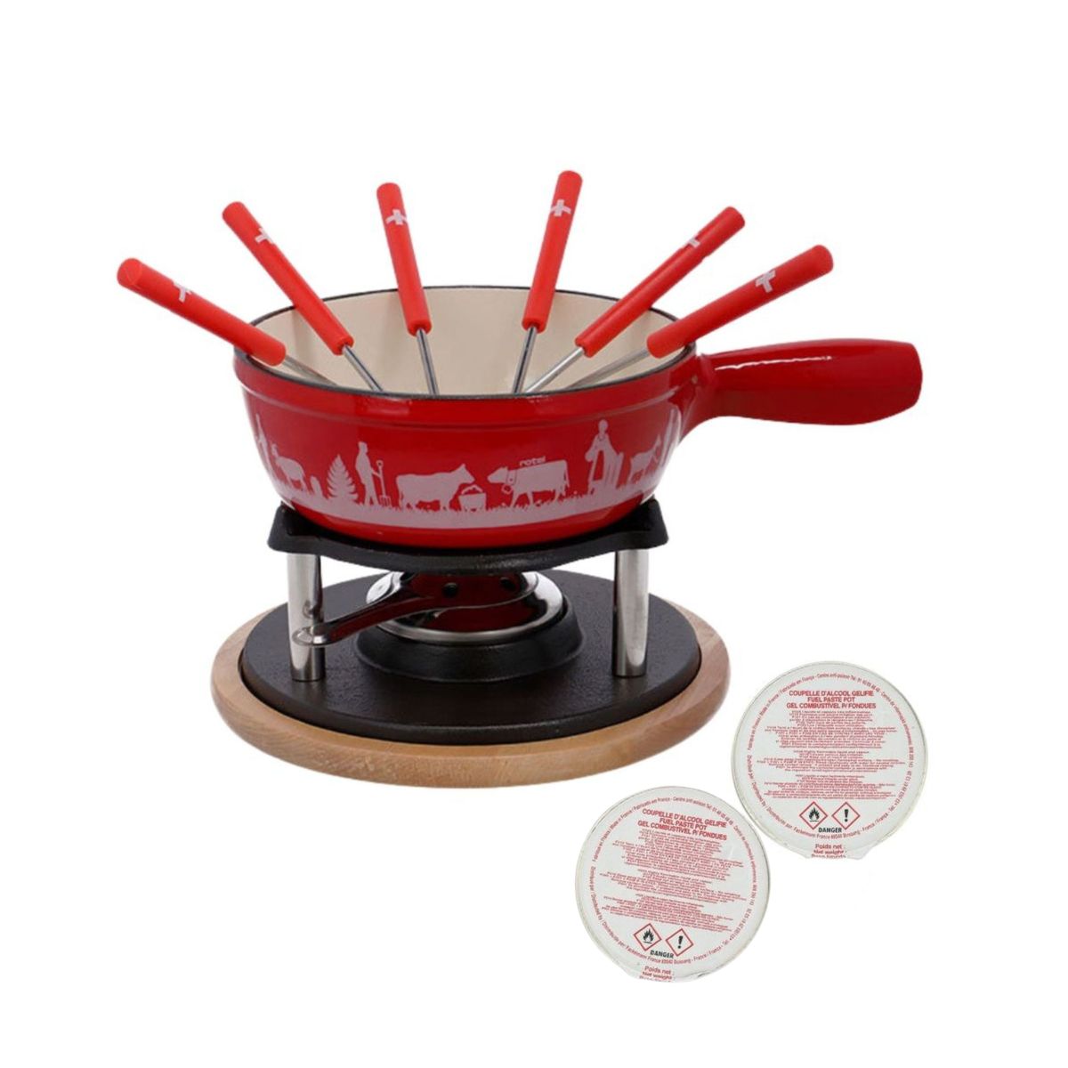 Service à fondue au fromage pour 4 personnes Rotel Swiss Tradition Rotel - Mathon - 1