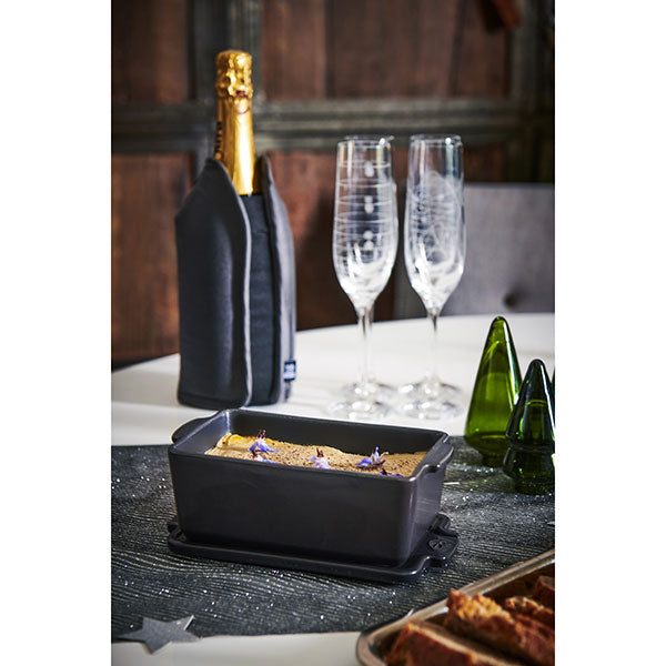 Terrine en céramique et presse 20 cm Appolia ardoise Peugeot - Mathon - 2