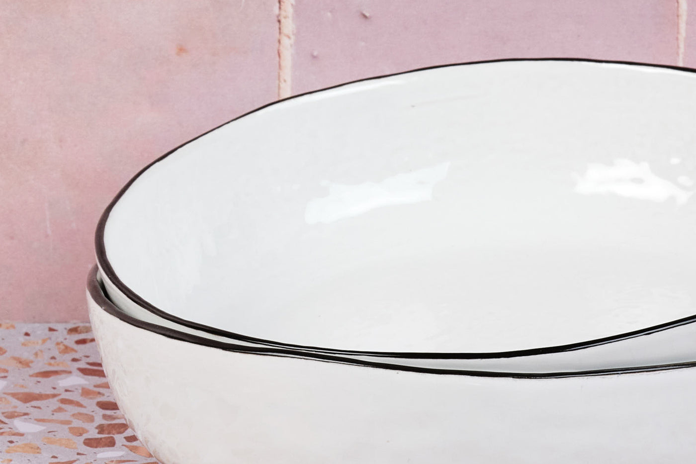 Assiette creuse PURE Ø21,5cm - 4 pièces - Blanc Neige Björn - Mathon - 5