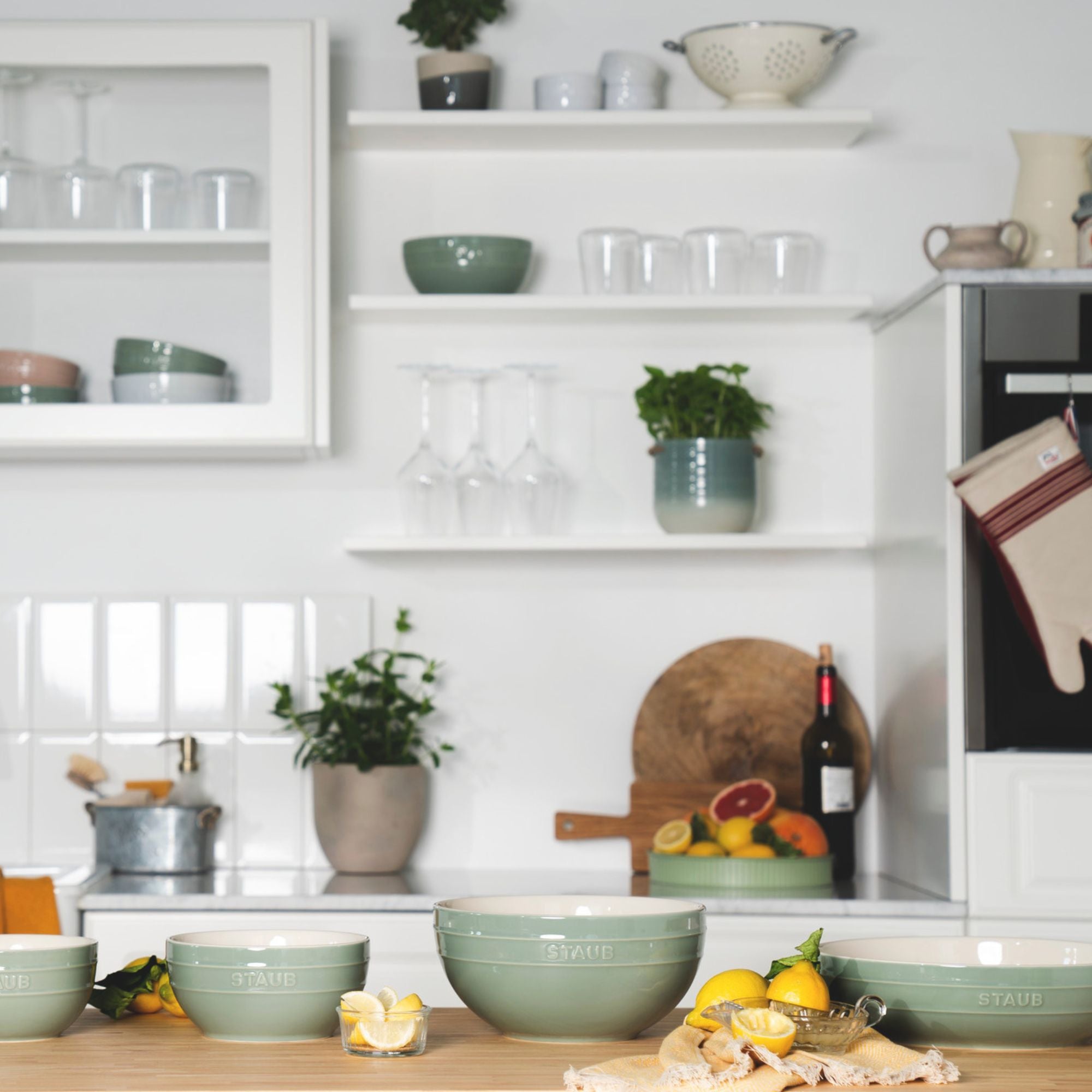 Bol 24 cm, Céramique, Eucalyptus Staub - Mathon - 4