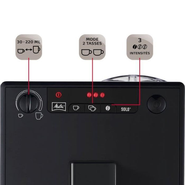 Machine A Cafe  A Café Broyeur A Grain Melitta Solo - Pure Black Melitta - Mathon - 4