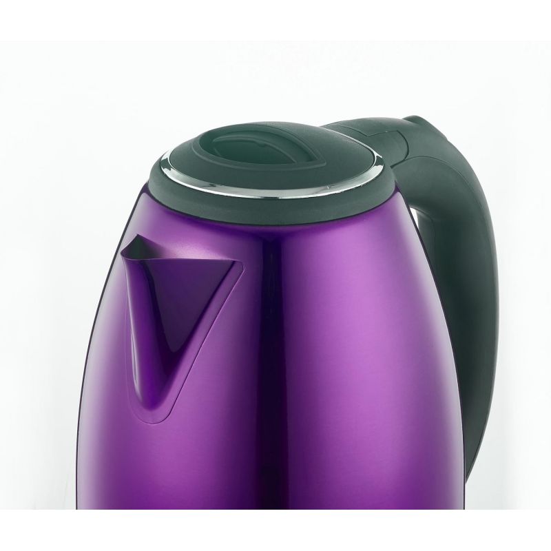 Bouilloire électrique 1.8L inox sans fil Violet Herzberg  HG5011-PUR Herzberg - Mathon - 4