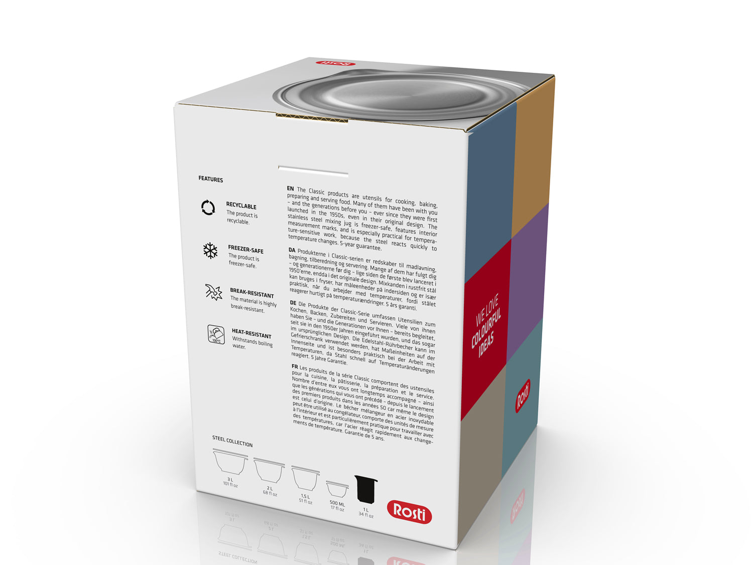 Bécher mélangeur CLASSIC en acier inoxydable Acier Rosti - Mathon - 5