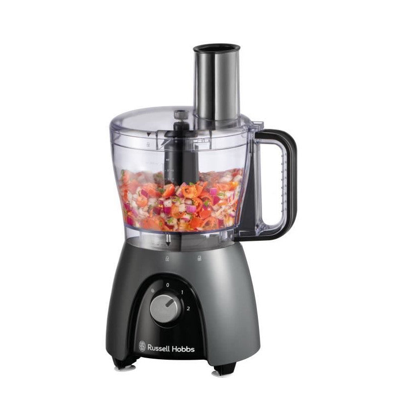 Robot Culinaire - Russel Hobbs - Desire Matte Charcoal - 600 W - 2 Vitesses + Pulse - Noir Russell Hobbs - Mathon - 1