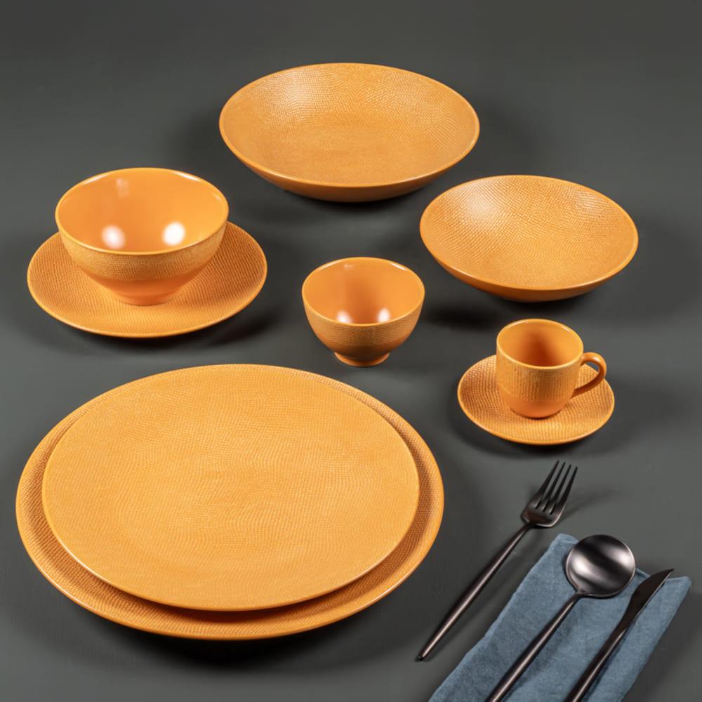 Assiette à pain Vésuvio safran 16 cm (lot de 6) Table passion - Mathon - 3