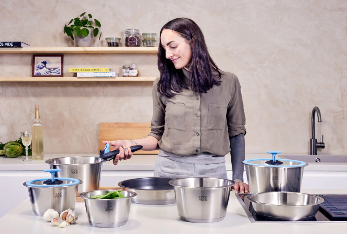 Casserole à lait en Inox avec céramique antiadhésive Cookvision - Mathon - 8