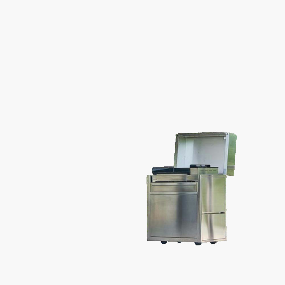 Couvercle plancha sur chariot Forge Adour Premium 60 inox Forge Adour - Mathon - 1