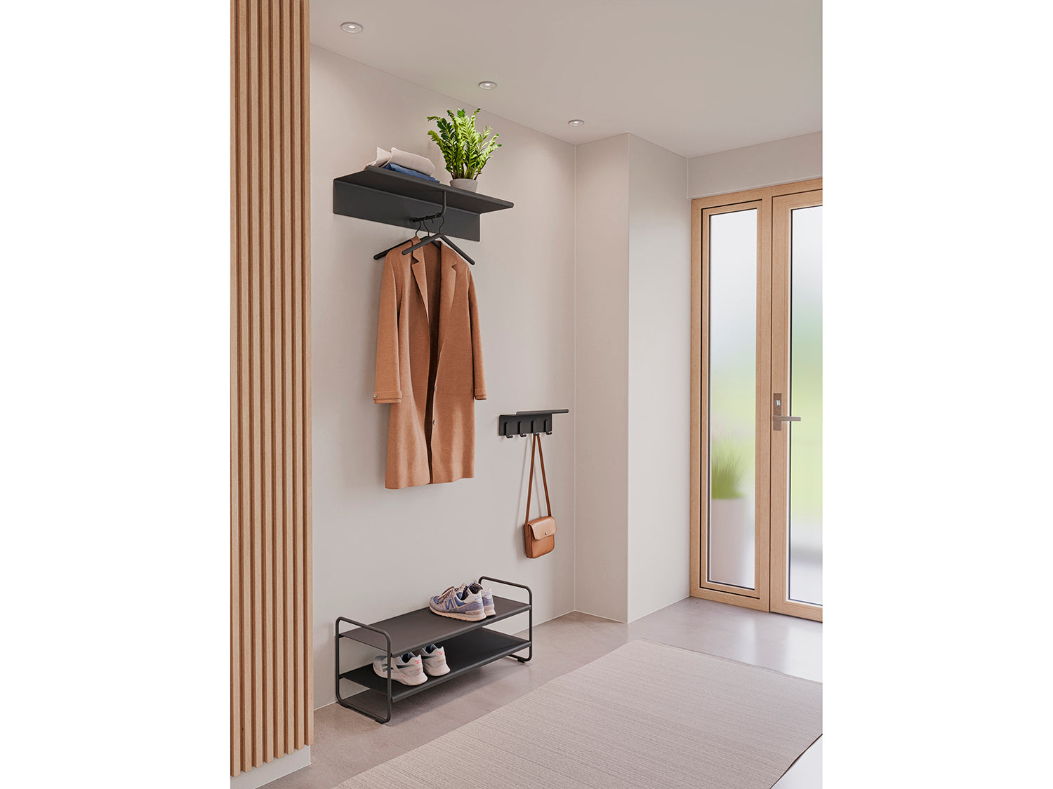 Porte-chapeaux A-COAT RACK en acier thermolaqué Noir Zone Denmark - Mathon - 6