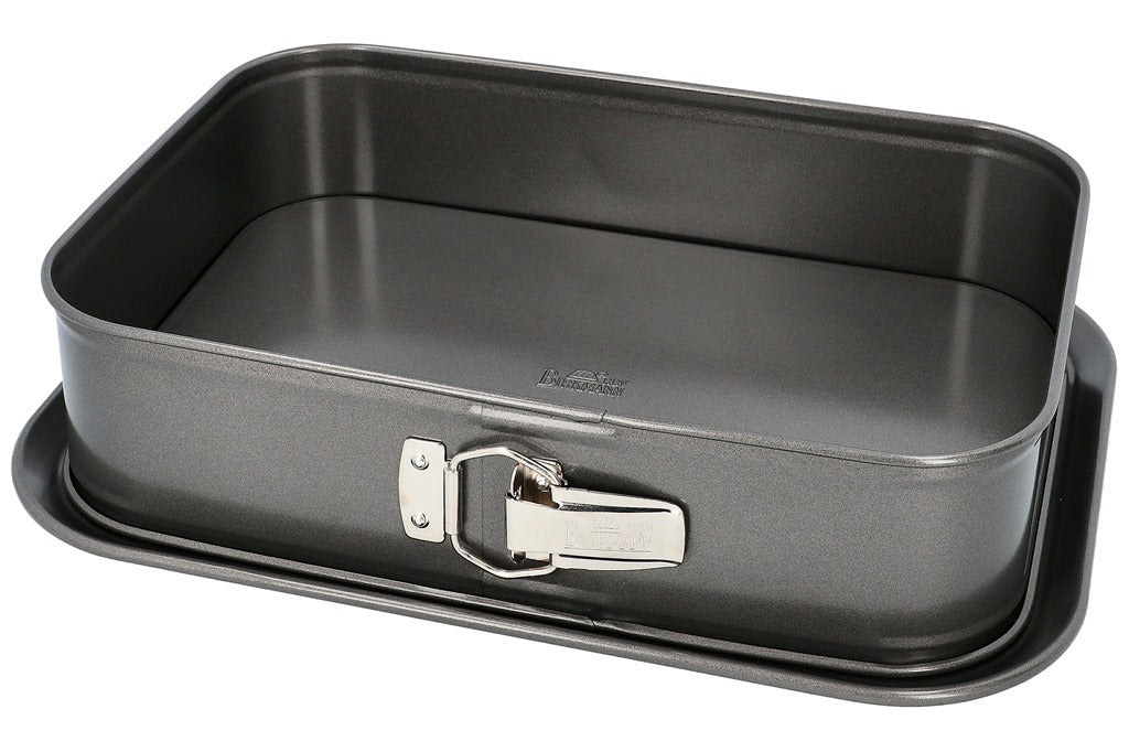 Moule à fond amovible en acier carbone, Easy Baking, 34x23,5xH8 cm Birkmann - Mathon - 1