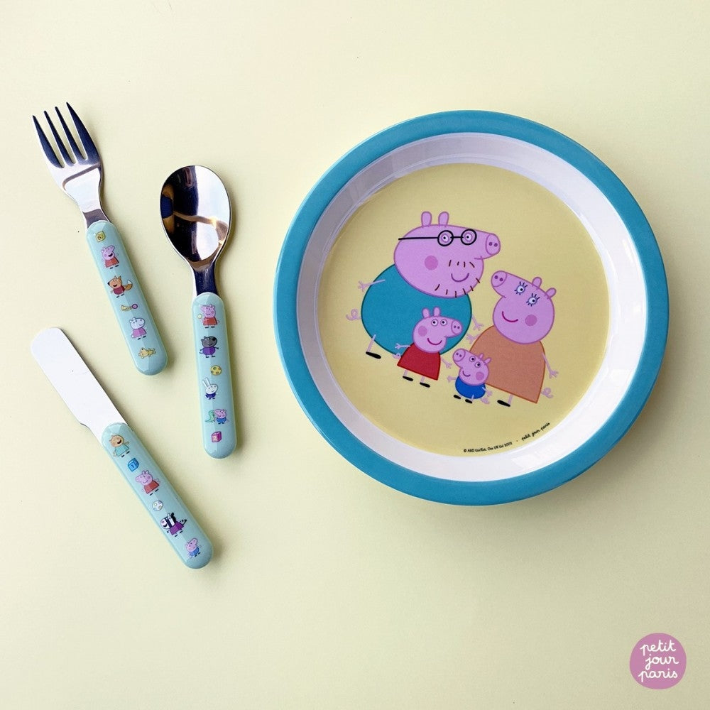 Set de 3 couverts Peppa pig petit jour paris - Mathon - 3
