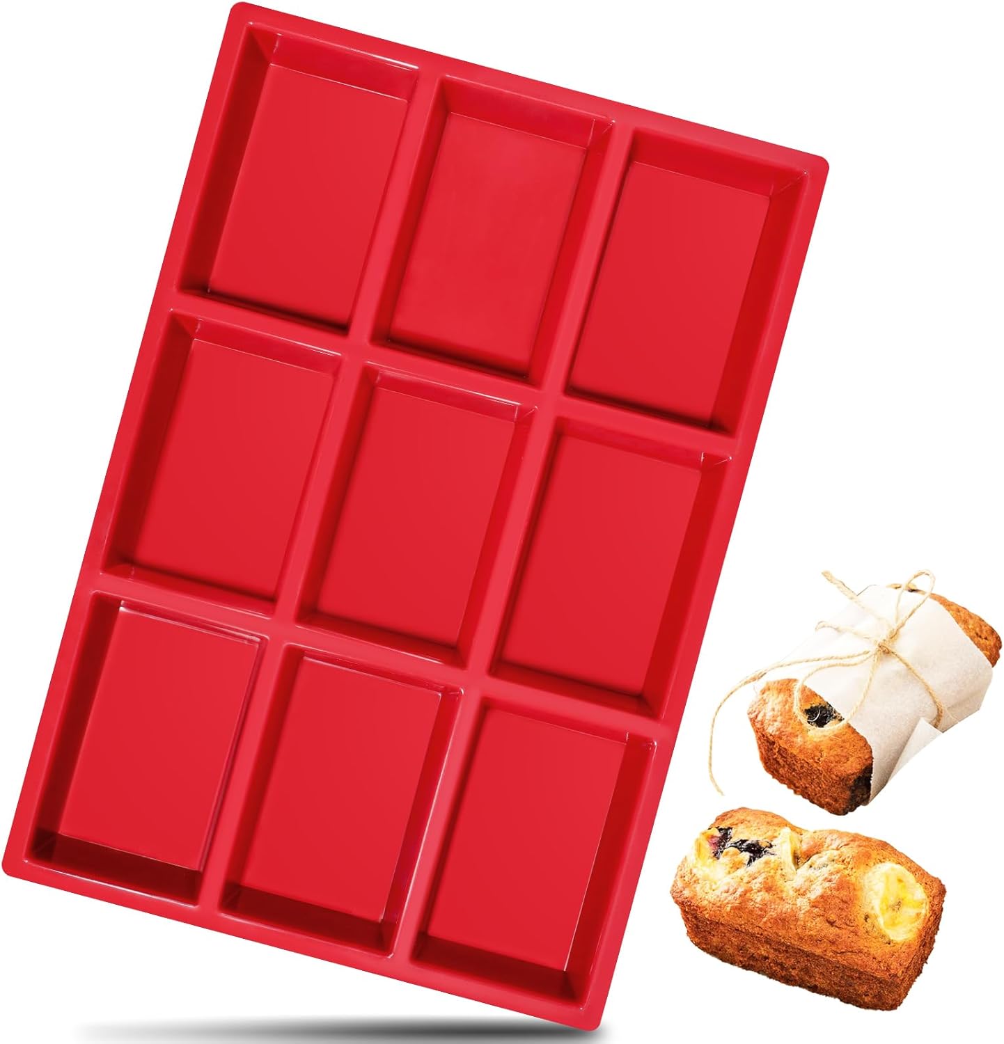 Moule Financier Silicone 31,5 x 21 x 3 cm Vendos85 - Mathon