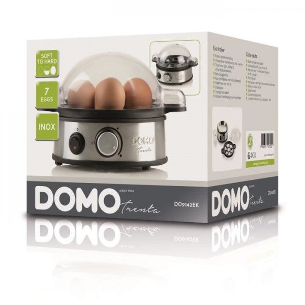 Cuiseur A Oeufs Domo - 400w Do9142ek - Indicateurs - Acier Inoxydable Domo - Mathon - 4
