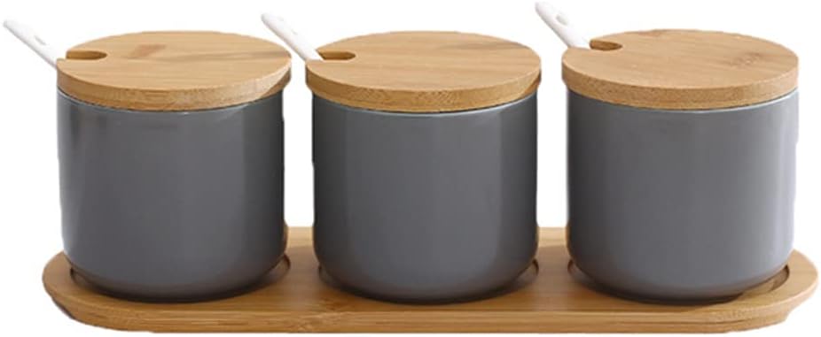 Ensemble 3 pots à épices en céramique 260 ml Vendos85 - Mathon
