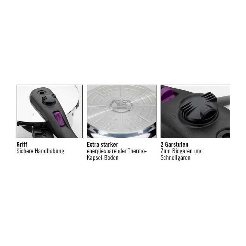 Autocuiseur - Induction - Gsw - Rapid - 18 Cm / 4 L - Acier Inoxydable GSW - Mathon - 2