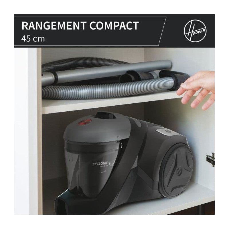 Aspirateur Traineau Sans Sac -   - Hp320pet - 850 W - 2 L - 75 Dba - Spécial Animaux Hoover - Mathon - 2