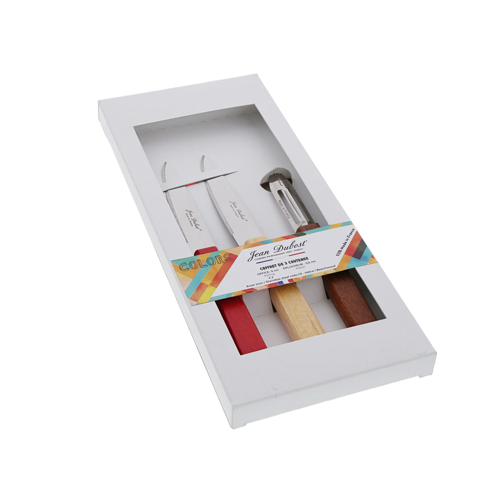 Set de 3 pièces, 2 couteaux d