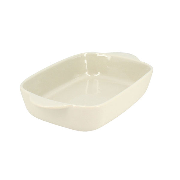 Plat à four rectangulaire Octave en grès beige 21,8 x 13,5 cm Menastyl - Mathon - 1