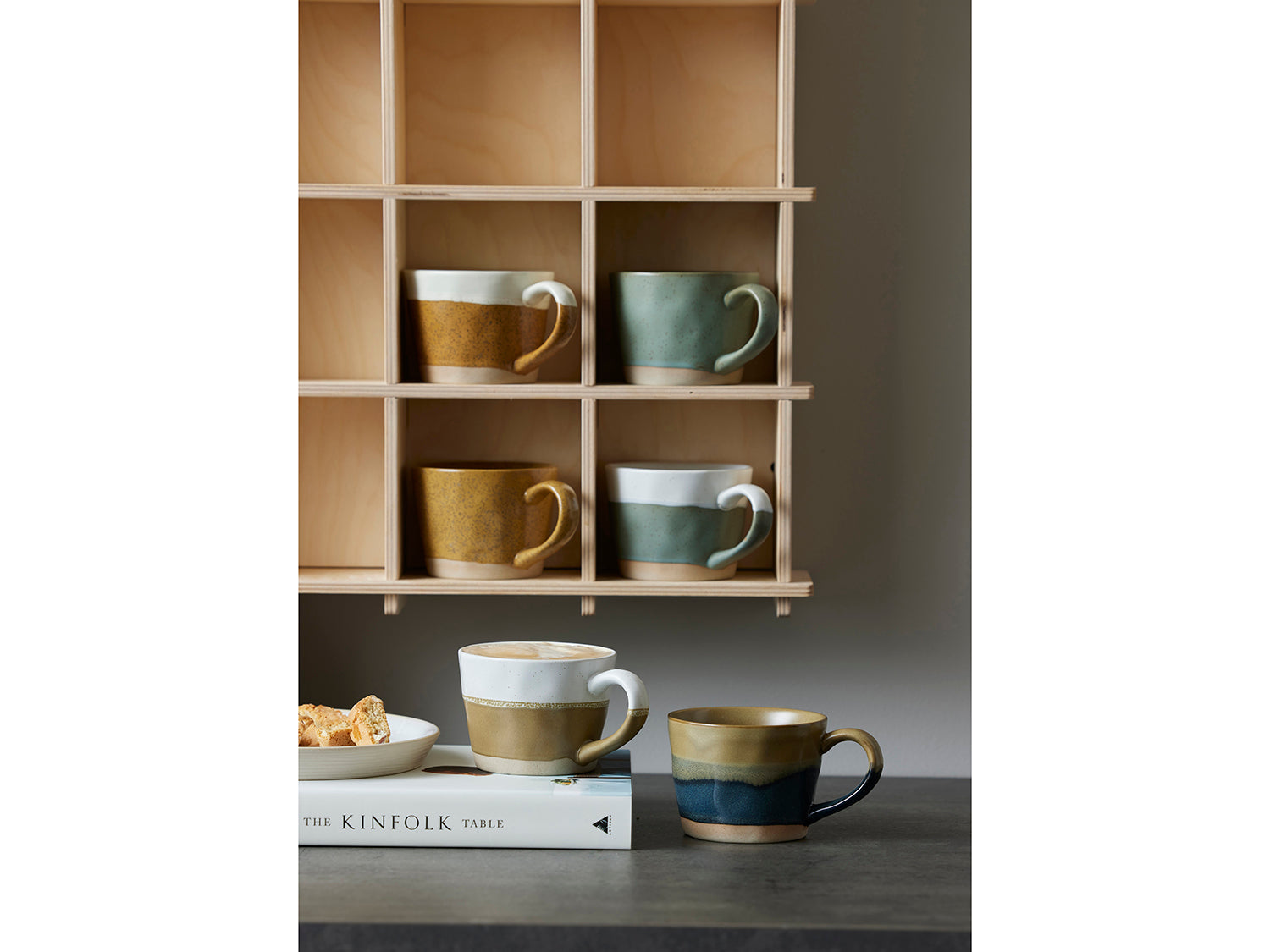 Set de 2 mugs avec anse EVIG en porcelaine Ambre Villa Collection - Mathon - 2