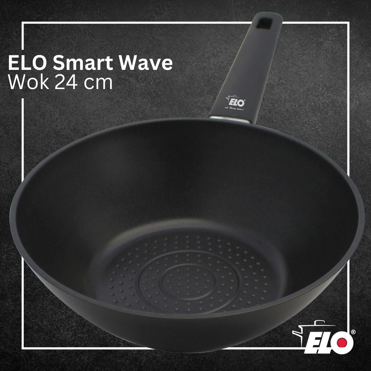 Wok 24 cm antiadhésif sans PFAS  Smart Wave Elo - Mathon - 2