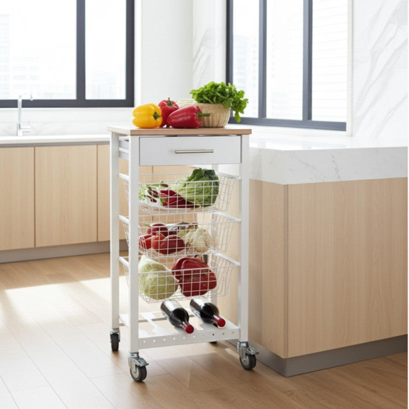 Chariot de cuisine onda effet latté Don Hierro - Mathon - 6