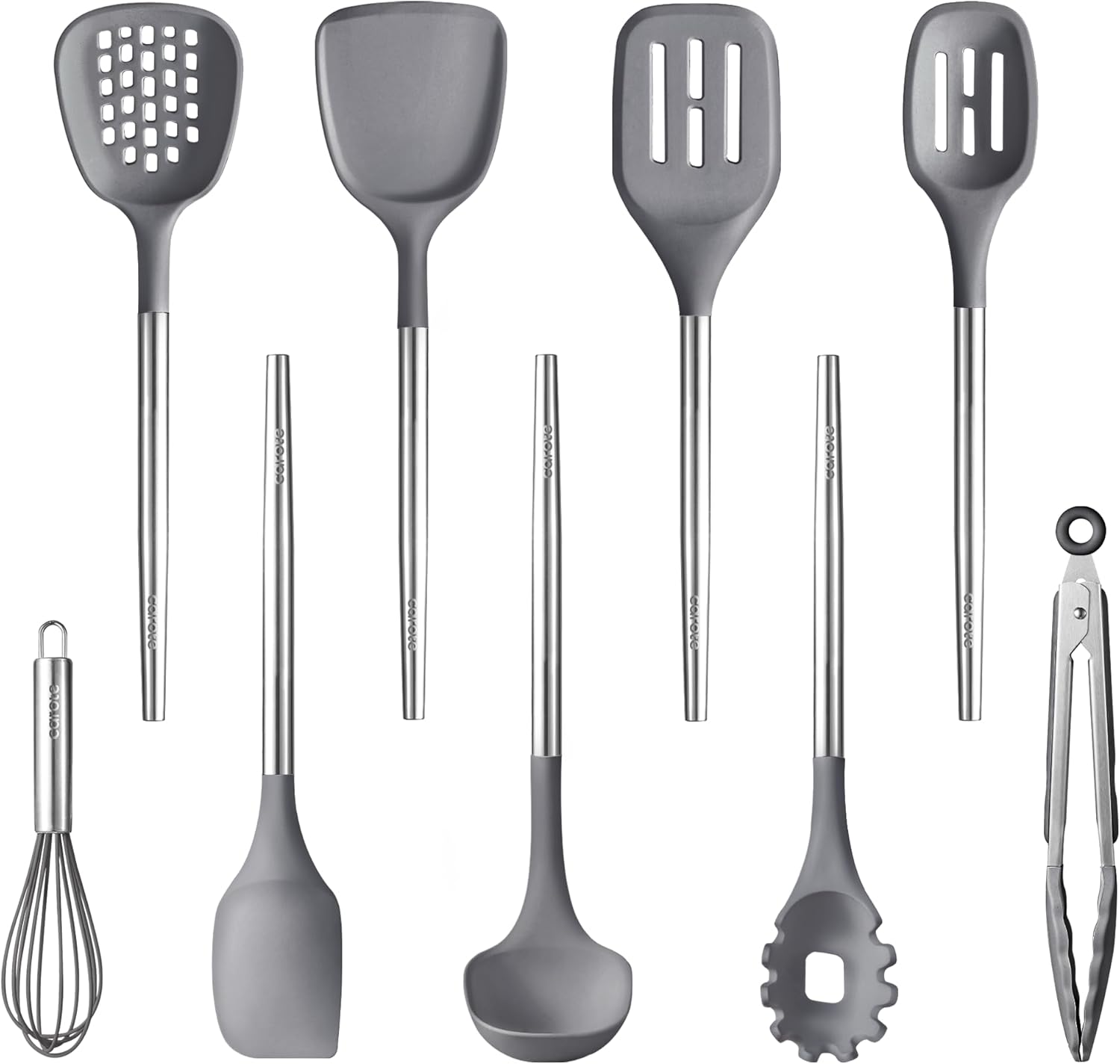 Set de 9 Ustensiles de Cuisine en Acier Inoxydable Vendos85 - Mathon