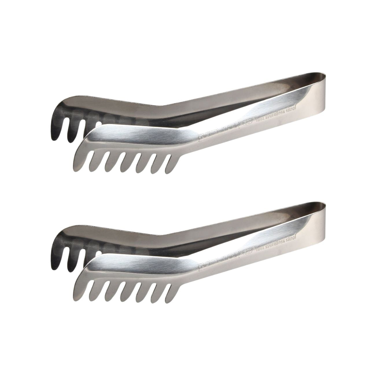 Ensemble de 2 Pinces à spaghettis, de cuisine en Acier inoxydable 19 cm Fackelmann - Mathon - 1