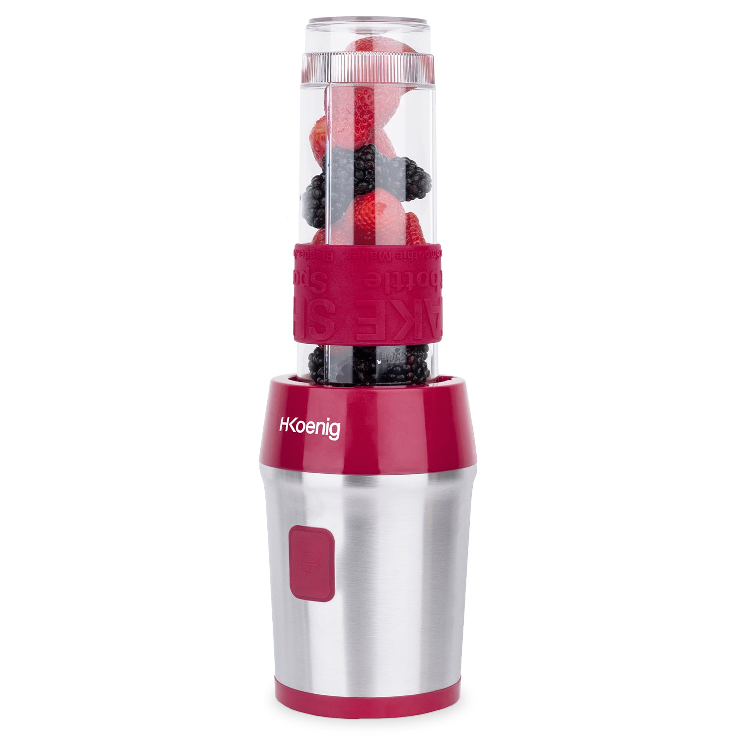 Mini Blender - H.koenig - Smoo10 - 300 W - 570 Ml - Framboise - 2 Gourdes Incluses HKOENIG - Mathon - 2