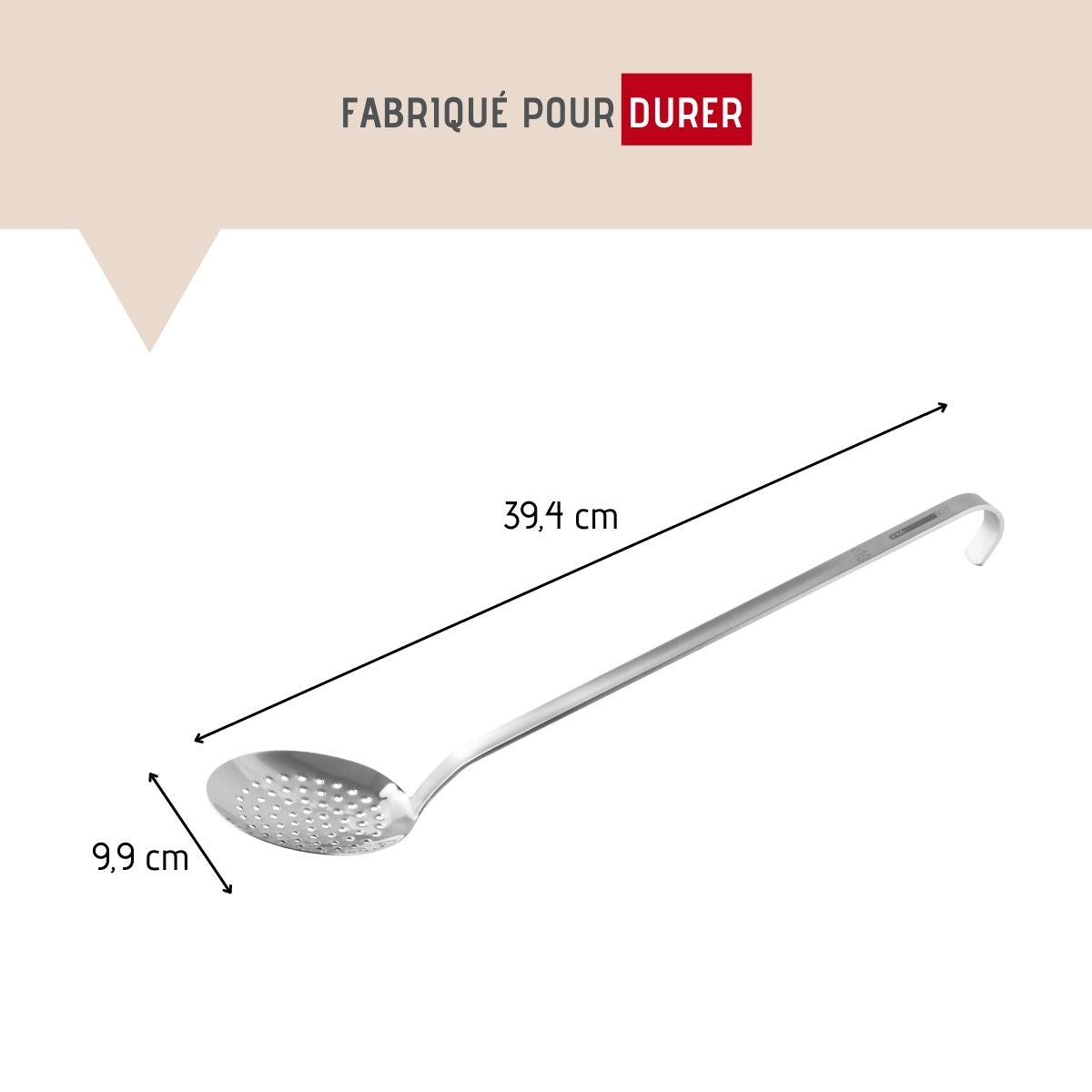 Ecumoire de cuisine inox 39,4 cm  Divers FM Professional - Mathon - 3