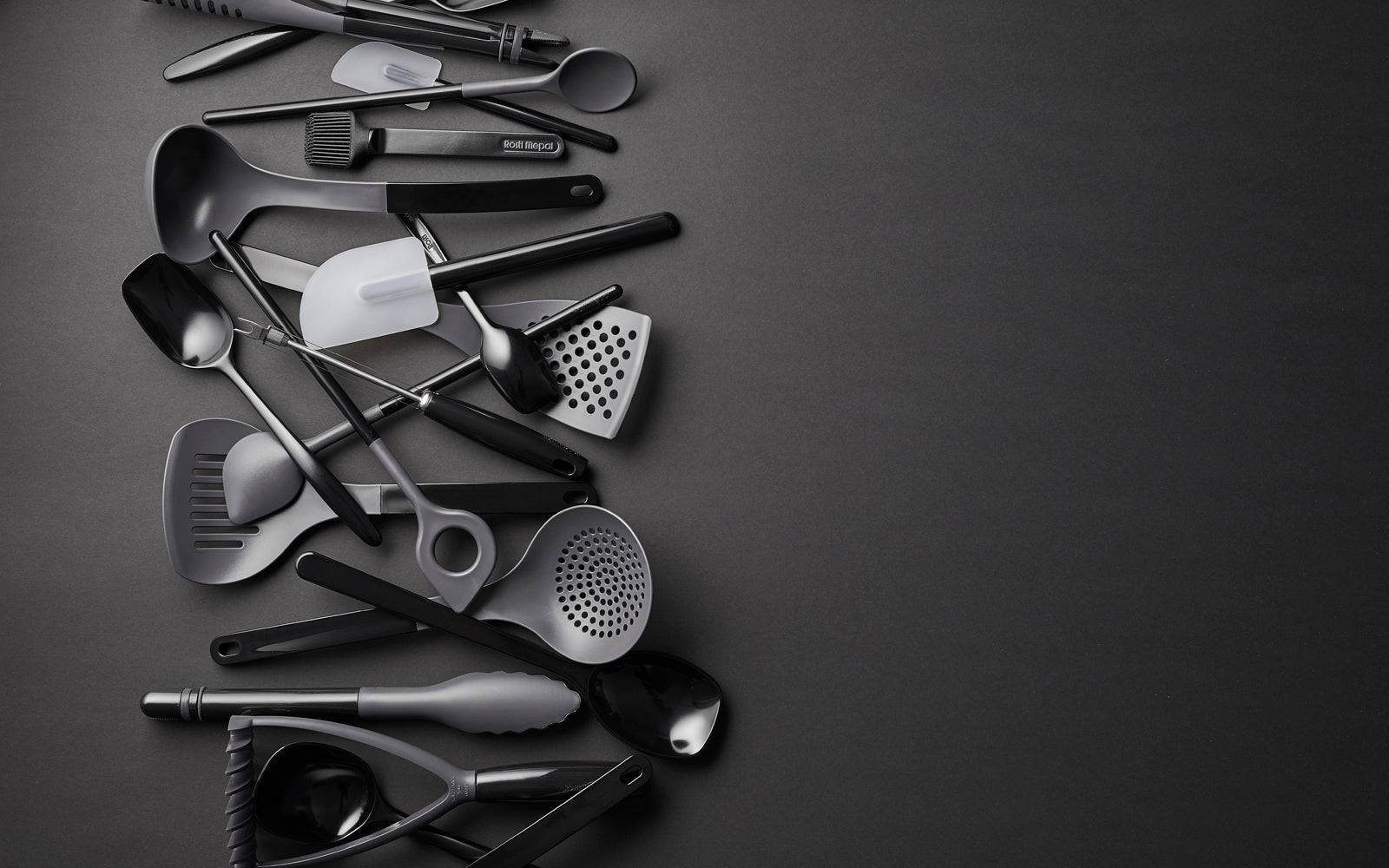 Cuillère large NEW CLASSIC en durostima® Noir de carbone Rosti - Mathon - 8