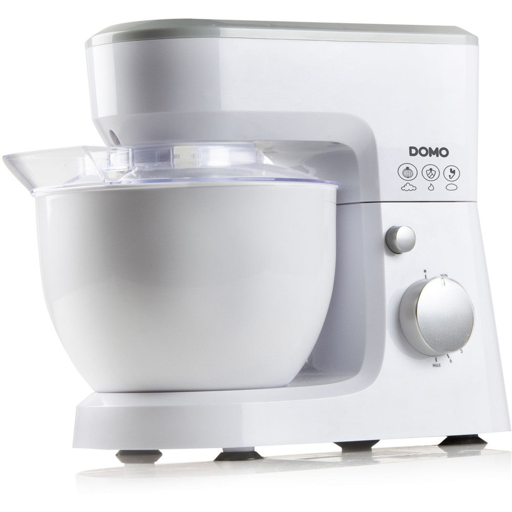 Robot Pâtissier - Domo - Do9241kr - 600 W - 6 Vitesses - 4 L - Blanc Domo - Mathon - 3
