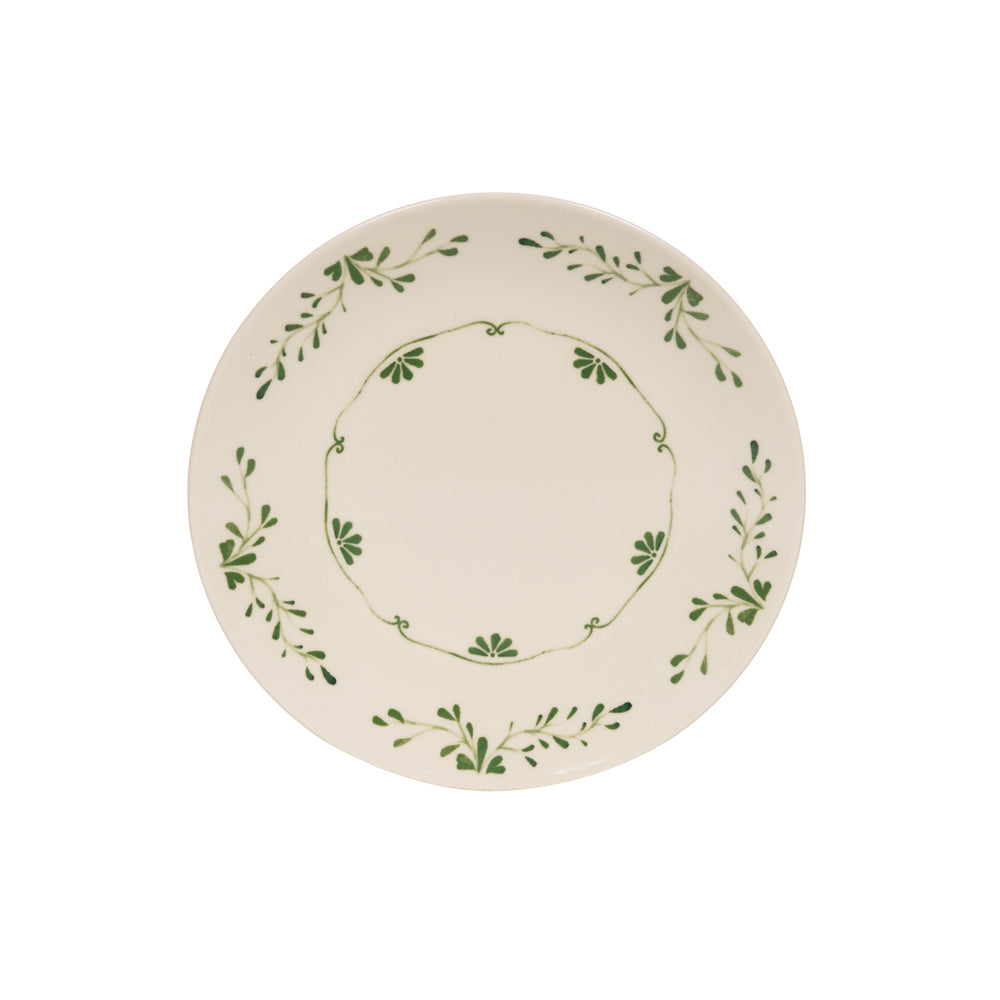 Assiette plate Appoline verte 27 cm (lot de 6) Table passion - Mathon - 1