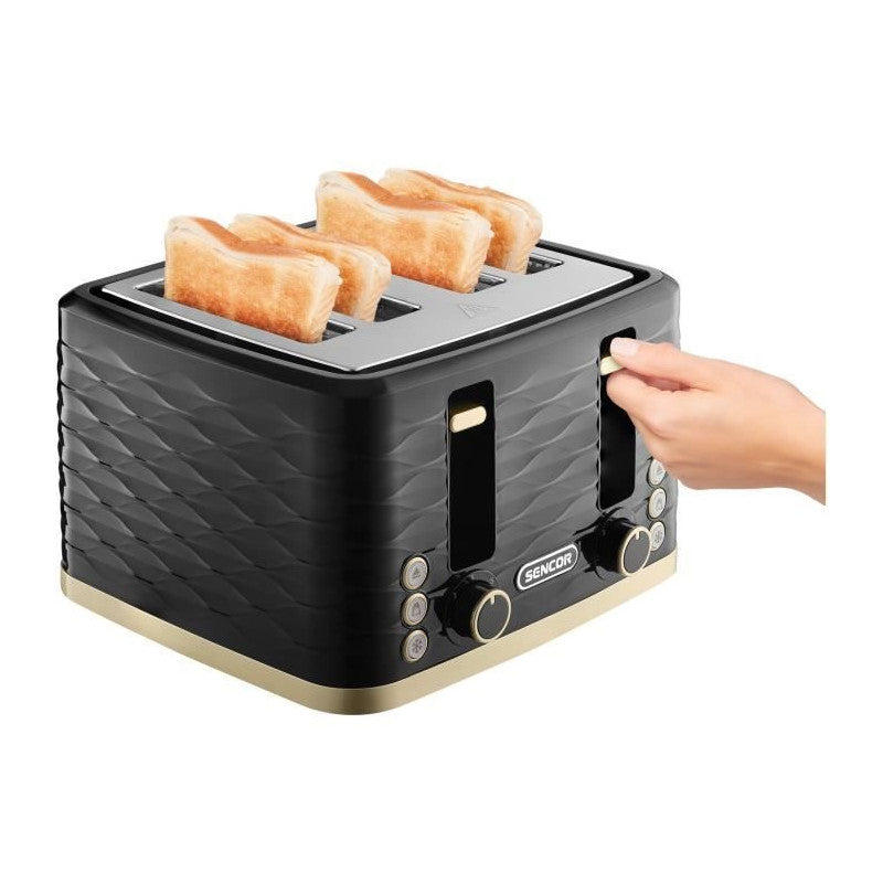 Grille-pain - Sencor - Sts 7551bk - 1600 W - 4 Fentes - Noir / Or SENCOR - Mathon - 2