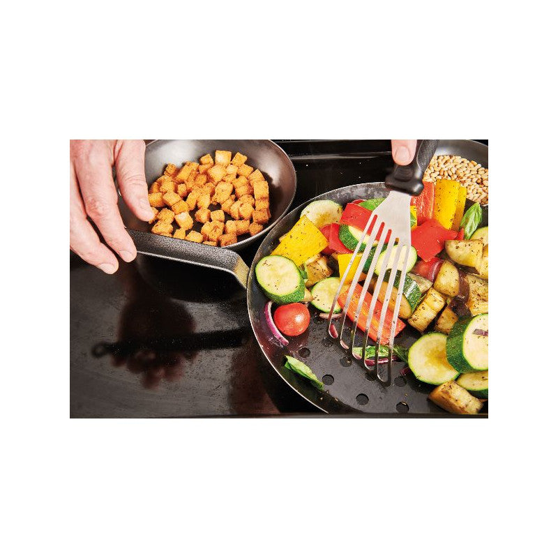 Poêle à marrons 28 cm en tôle d