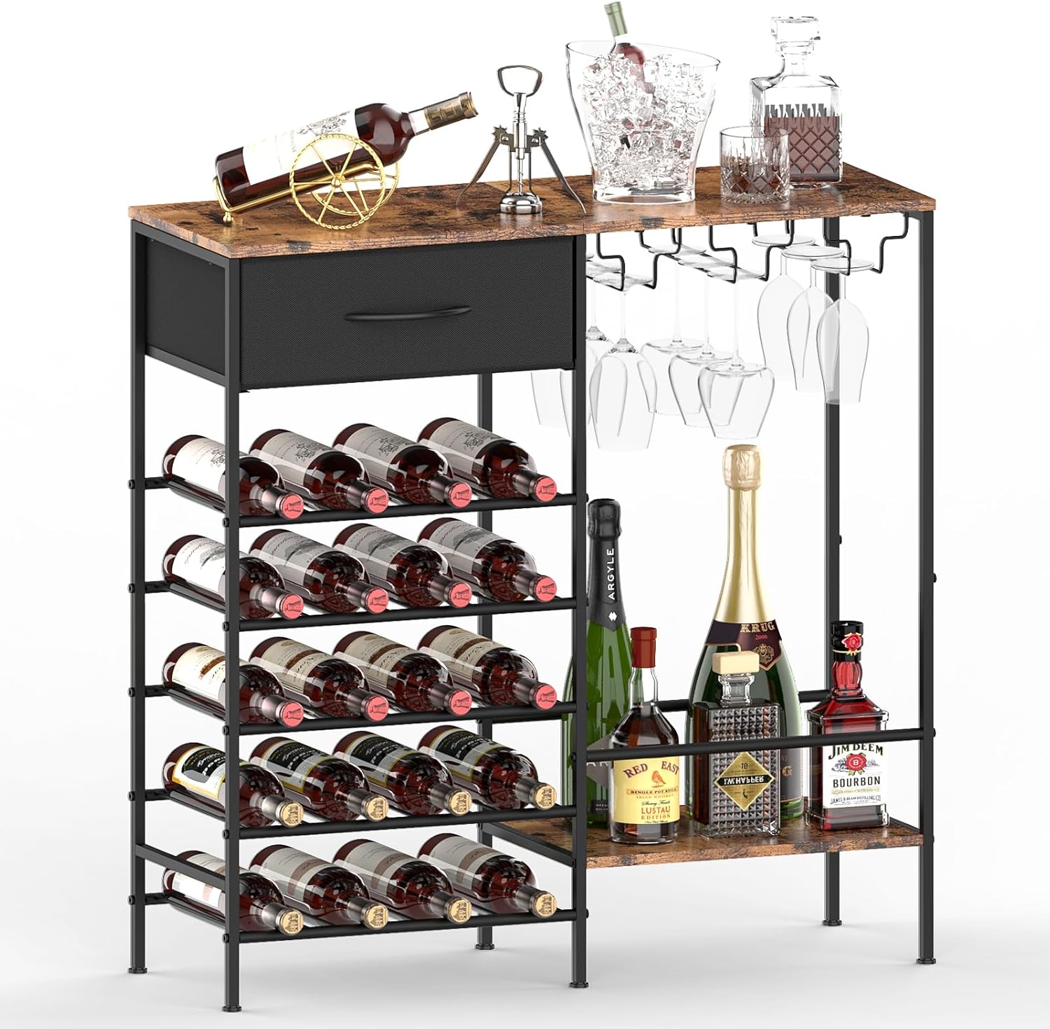 Casier à vin industriel bois & métal transformable Vendos85 - Mathon