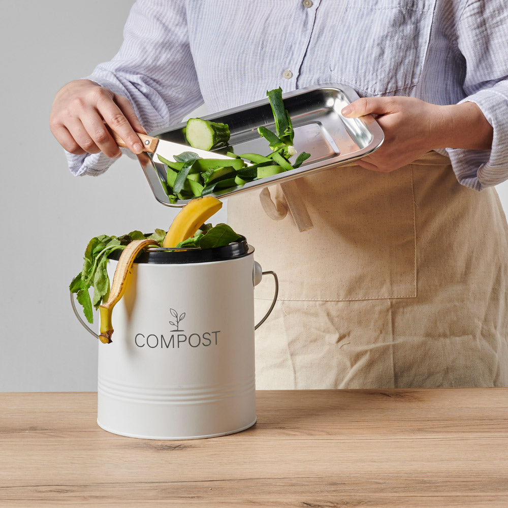 Seau compost rond blanc 4,5L Guillouard - Mathon - 3