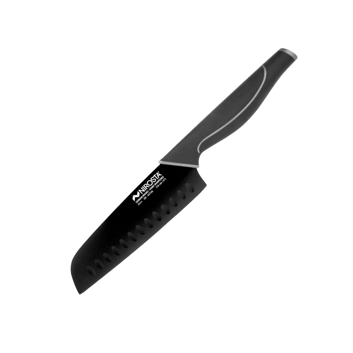 Couteau de cuisine Santoku lame de 16 cm  Black Edition Nirosta - Mathon - 1