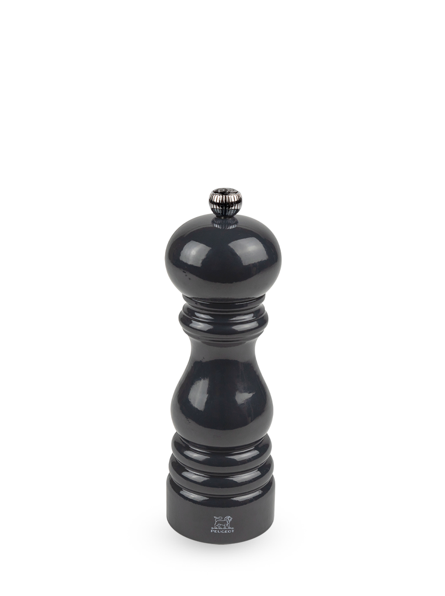 Paris Moulin à poivre manuel en bois laqué, ardoise, 18 cm - 7in. Peugeot - Mathon - 1